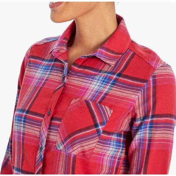 Orvis Women's Button Down Collared Long Sleeve Plaid Flannel Shirt - Size S -GUC - Picture 15 of 15